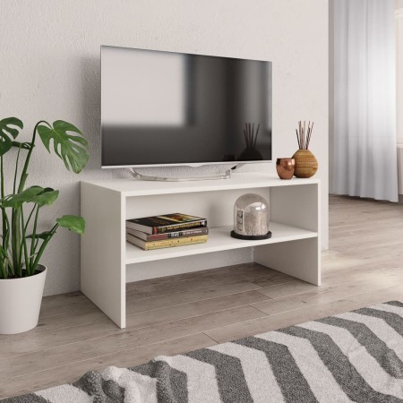 Mueble para TV madera contrachapada blanco 80x40x40 cm en Muebles TV | Comprar online en Foru.es