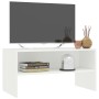 Mueble para TV madera contrachapada blanco 80x40x40 cm en Muebles TV | Comprar online en Foru.es