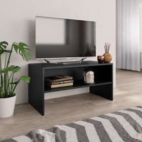 Mueble para TV madera contrachapada negro 80x40x40 cm en Muebles TV | Comprar online en Foru.es