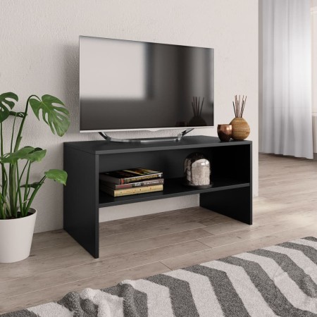 Mueble para TV madera contrachapada negro 80x40x40 cm en Muebles TV | Comprar online en Foru.es