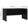 Mueble para TV madera contrachapada negro 80x40x40 cm en Muebles TV | Comprar online en Foru.es
