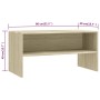 Mueble de TV madera contrachapada roble Sonoma 80x40x40cm en Muebles TV | Comprar online en Foru.es