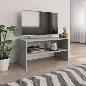 Mueble de TV madera contrachapada gris hormigón 80x40x40 cm en Muebles TV | Comprar online en Foru.es