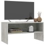 Mueble de TV madera contrachapada gris hormigón 80x40x40 cm en Muebles TV | Comprar online en Foru.es