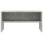 Mueble de TV madera contrachapada gris hormigón 80x40x40 cm en Muebles TV | Comprar online en Foru.es