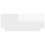 Mueble de TV madera contrachapada blanco brillo 100x35x40 cm de vidaXL, Muebles TV - Ref: Foro24-804442, Precio: 98,91 €, Des...