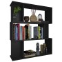 Estantería/divisor madera contrachapada negro 80x24x96 cm en Librerías y estanterías | Comprar online en Foru.es