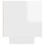 Mueble de TV madera contrachapada blanco brillo 100x35x40 cm de vidaXL, Muebles TV - Ref: Foro24-804442, Precio: 98,91 €, Des...