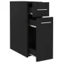 Armario de boticario madera contrachapada negro 20x45,5x60 cm de vidaXL, Taquillas y armarios de almacenamiento - Ref: Foro24...