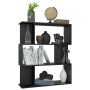 Estantería/divisor madera contrachapada negro 80x24x96 cm en Librerías y estanterías | Comprar online en Foru.es