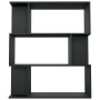 Estantería/divisor madera contrachapada negro 80x24x96 cm en Librerías y estanterías | Comprar online en Foru.es