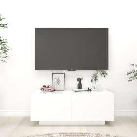 Mueble para TV madera contrachapada blanco 100x35x40 cm de vidaXL, Muebles TV - Ref: Foro24-804436, Precio: 62,57 €, Descuent...