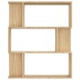 Estantería madera contrachapada color roble Sonoma 80x24x96 cm en Librerías y estanterías | Comprar online en Foru.es