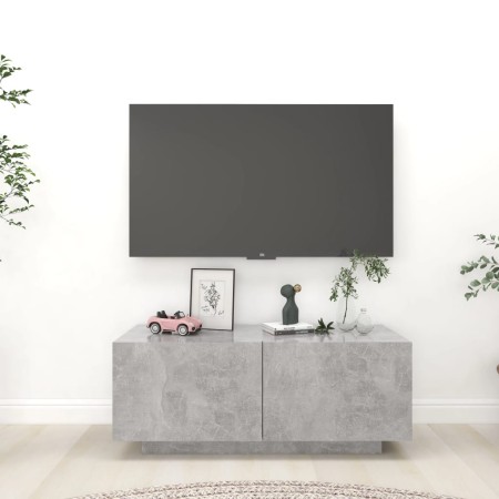 Mueble para TV contrachapada gris hormigón 100x35x40 cm de vidaXL, Muebles TV - Ref: Foro24-804440, Precio: 54,66 €, Descuent...