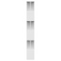Estantería/divisor madera contrachapada blanco 80x24x192cm en Librerías y estanterías | Comprar online en Foru.es
