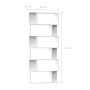Estantería/divisor madera contrachapada blanco 80x24x192cm en Librerías y estanterías | Comprar online en Foru.es