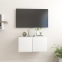 Mueble de TV colgante blanco 60x30x30 cm de vidaXL, Muebles TV - Ref: Foro24-804508, Precio: 37,61 €, Descuento: %