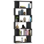 Estantería/divisor madera contrachapada negro 80x24x192 cm en Librerías y estanterías | Comprar online en Foru.es