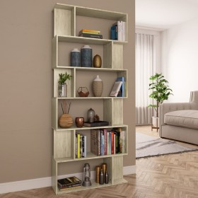 Estantería/divisor madera contrachapada color roble 80x24x192cm en Librerías y estanterías | Comprar online en Foru.es