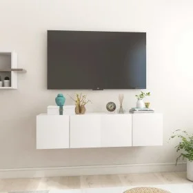 Muebles de salón colgantes 2 unidades blanco brillo 60x30x30 cm de vidaXL, Muebles TV - Ref: Foro24-804527, Precio: 85,76 €, ...