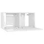 Muebles de salón colgantes 2 unidades blanco brillo 60x30x30 cm de vidaXL, Muebles TV - Ref: Foro24-804527, Precio: 85,76 €, ...