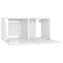 Muebles de salón colgantes blanco brillo 60x30x30 cm de vidaXL, Muebles TV - Ref: Foro24-804526, Precio: 40,06 €, Descuento: %