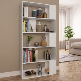 Estantería/divisor madera contrachapada blanco 80x24x159cm en Librerías y estanterías | Comprar online en Foru.es
