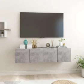 Muebles de salón colgantes 2 unidades gris hormigón 60x30x30 cm de vidaXL, Muebles TV - Ref: Foro24-804521, Precio: 64,83 €, ...