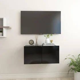 Mueble de TV colgante negro 60x30x30 cm de vidaXL, Muebles TV - Ref: Foro24-804511, Precio: 37,67 €, Descuento: %