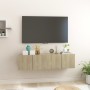 Muebles de salón colgantes 2 uds roble Sonoma 60x30x30 cm de vidaXL, Muebles TV - Ref: Foro24-804518, Precio: 67,40 €, Descue...