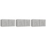 Muebles de salón colgantes 3 unidades gris hormigón 60x30x30 cm de vidaXL, Muebles TV - Ref: Foro24-804522, Precio: 82,17 €, ...