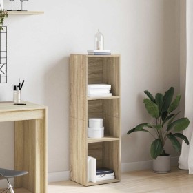 Estantería libros/mueble TV contrachapada roble 36x30x114 cm en Librerías y estanterías | Comprar online en Foru.es