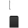 Set muebles de baño 2 piezas madera de ingeniería negro brillo de vidaXL, Muebles de baño - Ref: Foro24-804789, Precio: 50,84...