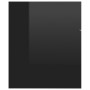 Set muebles de baño 2 piezas madera de ingeniería negro brillo de vidaXL, Muebles de baño - Ref: Foro24-804789, Precio: 51,58...