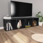 Estantería libros/mueble TV contrachapada negro 36x30x143 cm en Librerías y estanterías | Comprar online en Foru.es