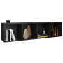 Estantería libros/mueble TV contrachapada negro 36x30x143 cm en Librerías y estanterías | Comprar online en Foru.es