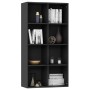 Estantería/Aparador madera contrachapada negro 66x30x130 cm en Librerías y estanterías | Comprar online en Foru.es