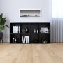 Estantería/Aparador madera contrachapada negro 66x30x130 cm en Librerías y estanterías | Comprar online en Foru.es