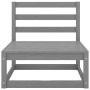 Muebles de jardín 2 piezas gris madera maciza de pino de vidaXL, Conjuntos de jardín - Ref: Foro24-805697, Precio: 88,89 €, D...