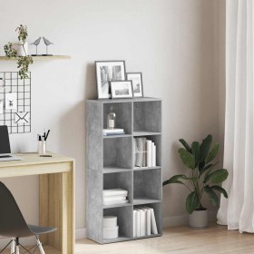 Estantería/Aparador madera contrachapada gris 66x30x130 cm en Librerías y estanterías | Comprar online en Foru.es