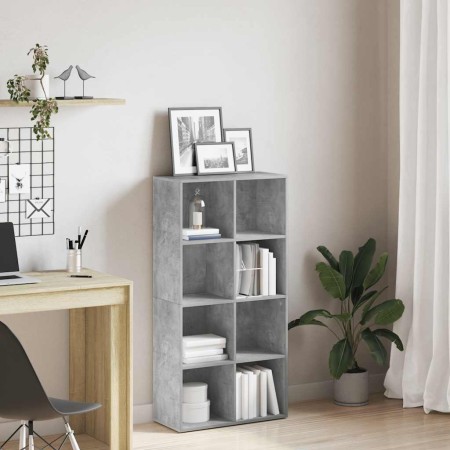 Estantería/Aparador madera contrachapada gris 66x30x130 cm en Librerías y estanterías | Comprar online en Foru.es
