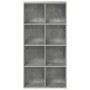 Estantería/Aparador madera contrachapada gris 66x30x130 cm en Librerías y estanterías | Comprar online en Foru.es