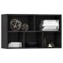 Estantería/Aparador madera contrachapada negro 50x25x80 cm en Librerías y estanterías | Comprar online en Foru.es