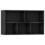 Estantería/Aparador madera contrachapada negro 50x25x80 cm en Librerías y estanterías | Comprar online en Foru.es