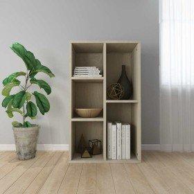 Estantería/Aparador madera contrachapada color roble 50x25x80cm en Librerías y estanterías | Comprar online en Foru.es