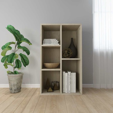 Estantería/Aparador madera contrachapada color roble 50x25x80cm en Librerías y estanterías | Comprar online en Foru.es