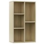 Estantería/Aparador madera contrachapada color roble 50x25x80cm en Librerías y estanterías | Comprar online en Foru.es
