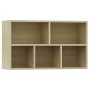 Estantería/Aparador madera contrachapada color roble 50x25x80cm en Librerías y estanterías | Comprar online en Foru.es