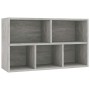 Estantería/Aparador madera contrachapada gris 50x25x80 cm en Librerías y estanterías | Comprar online en Foru.es