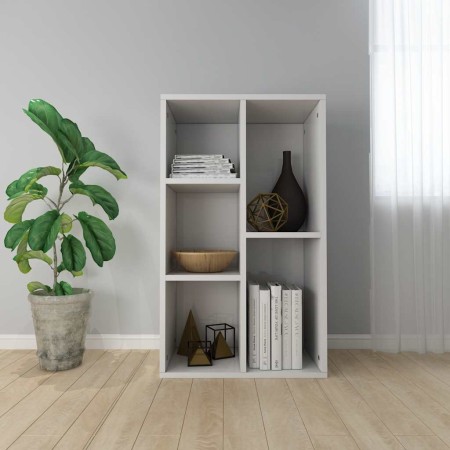 Estantería/Aparador contrachapada blanco brillo 50x25x80 cm en Librerías y estanterías | Comprar online en Foru.es